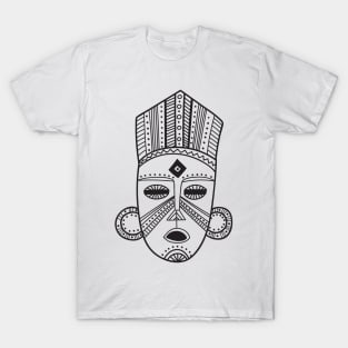 Tribal mask Black T-Shirt